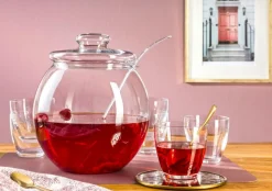 BOHEMIA Cristal Servier-Set 9tlg.