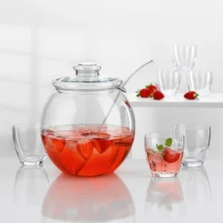 BOHEMIA Cristal Servier-Set 9tlg.