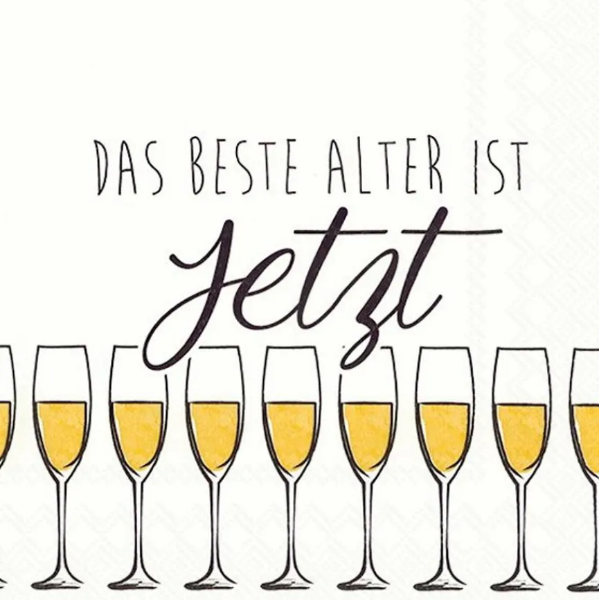 Tischwäsche|Tischwäsche|Serviette Das beste Alter 20tlg.