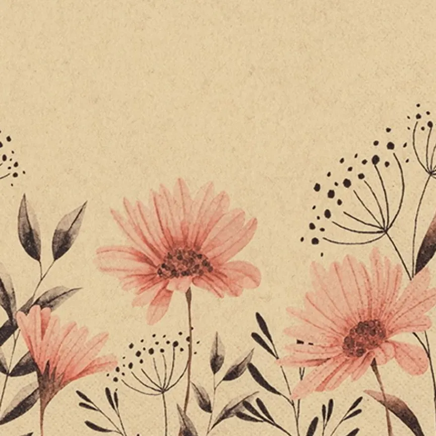 Tischwäsche|Tischwäsche|Serviette Delevate Flowers 20tlg.