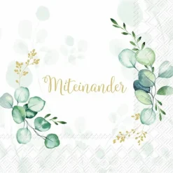 Serviette Eucalyptus Wreath 20tlg. Tischwäsche|Tischwäsche