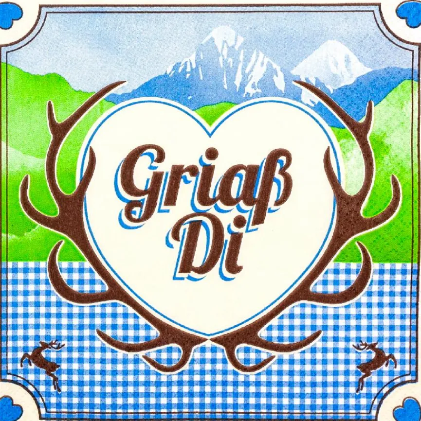 Tischwäsche|Tischwäsche|Serviette Griaß Di 20tlg.