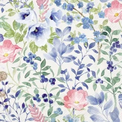 Outlet Serviette Indigo Flowers 20tlg. Tischwäsche|Tischwäsche