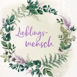 Discount Serviette Lieblingsmensch 20tlg. Tischwäsche|Tischwäsche