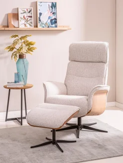 Sessel|Sessel mit Hocker Corte