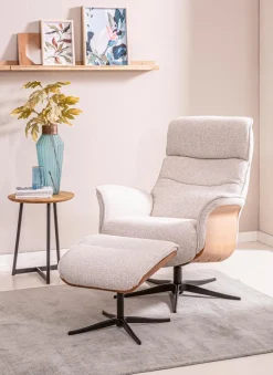 Sessel|Sessel mit Hocker Corte