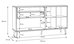 FORTE Kommoden|Sideboard Harllson