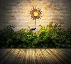 Outlet Solar-Erdspieß Metall, rostfaben Led-Solarleuchten|Led-Solarleuchten