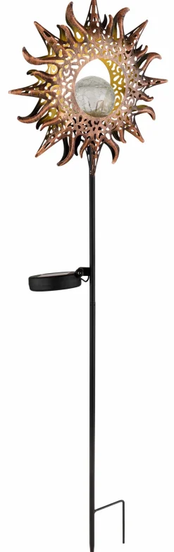 Outlet Solar-Erdspieß Metall, rostfaben Led-Solarleuchten|Led-Solarleuchten