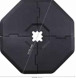 Schneider Schirme Sonnenschirmständerplatten Zubehör 4tlg.