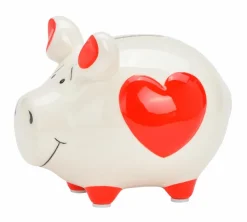 New Spardose Herzdekor 17 x 15 cm Dekodosen