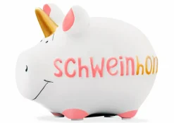 Dekodosen|Spardose Schweinhorn 12,5 x 9 cm