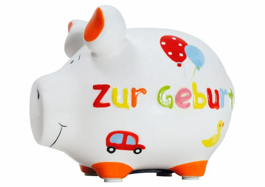 Dekodosen|Spardose Zur Geburt 12,5 x 9 cm