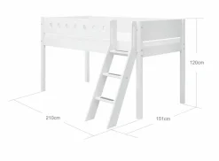 Kinder Flexa Kinderbetten|Kinderbetten|Spielbett White 90 x 200 cm