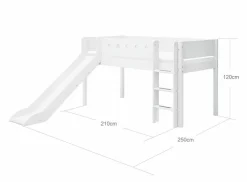 Discount Spielbett White 90 x 200 cm Kinder Kinderbetten|Kinderbetten