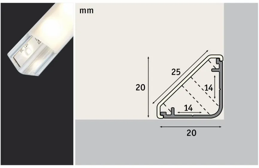 Outlet Stripe Profil Delta Zubehör|Led-Stripes & Lichterketten