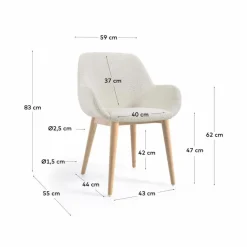 Kave Home Stühle|Stuhl Konna