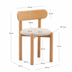 Kave Home Stühle|Stuhl Nebai