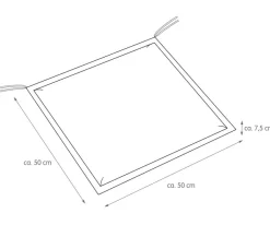 Gartenstuhl-Auflagen|Stuhlkissen Unica 50 x 50 cm,