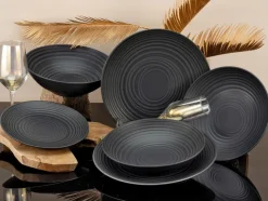 New Tafelservice Lava Stone 12tlg. Geschirr