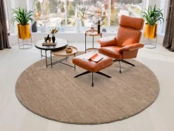 Outlet Teppich Amelia Ø 200 cm Natur(Look) Teppiche