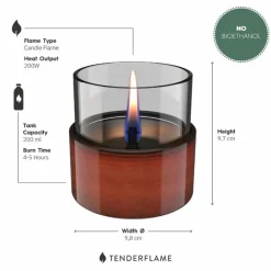 Tenderflame Feuerschalen|Tischfeuer Aster 10 Reactive Glaze