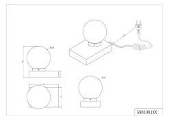 Trio Tischlampen|Tischleuchte Davi II