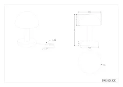 Trio Tischlampen|Tischleuchte Fynn II