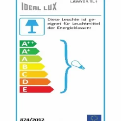 IDEAL LUX Tischlampen|Tischleuchte Lawyer TL1