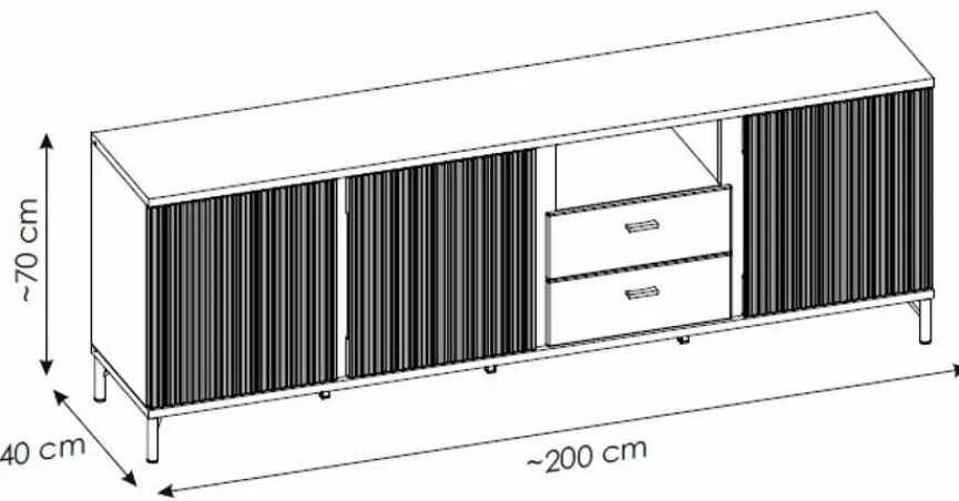 TV-Lowboard Lusaka Kommoden|Wohnwände & Tv-Lowboards