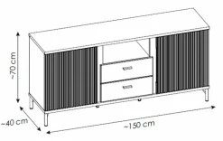 Wójcik Kommoden|Wohnwände & Tv-Lowboards|TV-Lowboard Lusaka