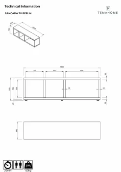 Outlet TV-Lowboard Berlin Wohnwände & Tv-Lowboards
