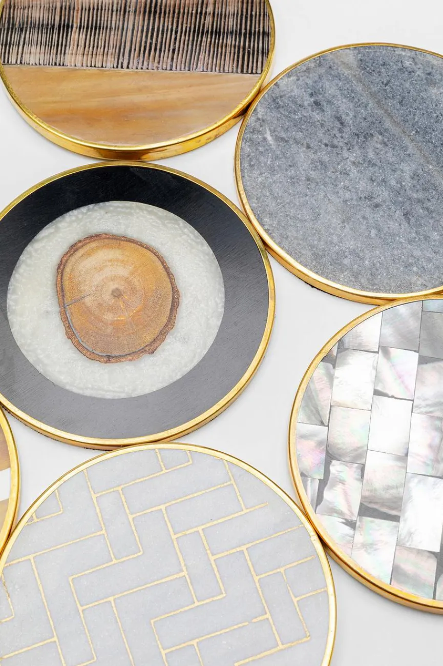 KARE DESIGN Bar- & Weinzubehör|Untersetzer Nature 6tlg.