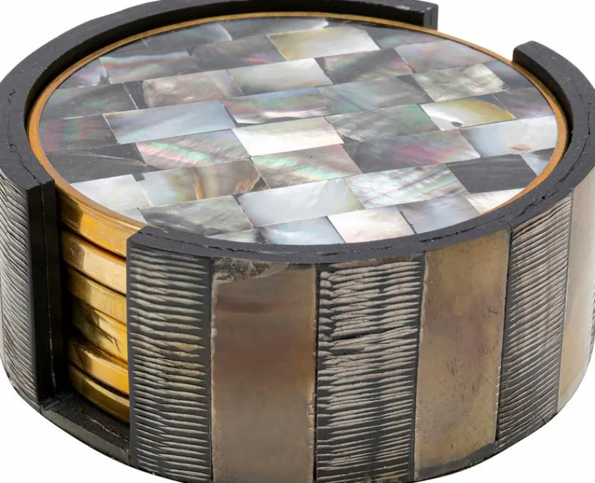 KARE DESIGN Bar- & Weinzubehör|Untersetzer Nature 6tlg.