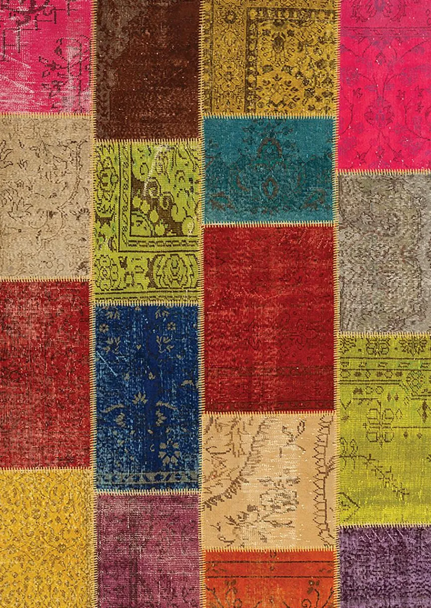 Vintage Teppich Patchwork 170 x 240 cm Vintage Teppiche