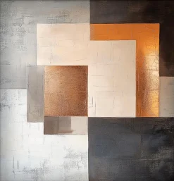 Best Wandbild 30 x 30 cm Abstract Squares I Bilder Mit Rahmen