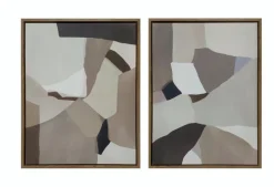 New Wandbild 32,1 x 42,1 cm Abstrakt 2tlg. Bilder Mit Rahmen