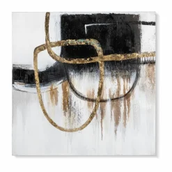 Wandbild 60 x 60 cm Abtrakt Schwarz - I Bilder Ohne Rahmen|Bilder Nach Themen