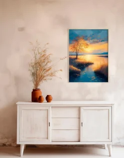 Online Wandbild 60 x 80 cm Atmospheric Landscape II Bilder Mit Rahmen
