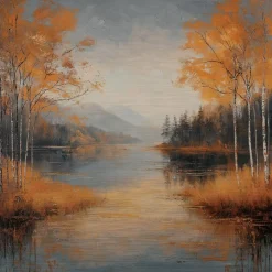 Sale Wandbild 30 x 30 cm Autumn Landscape III Bilder Ohne Rahmen