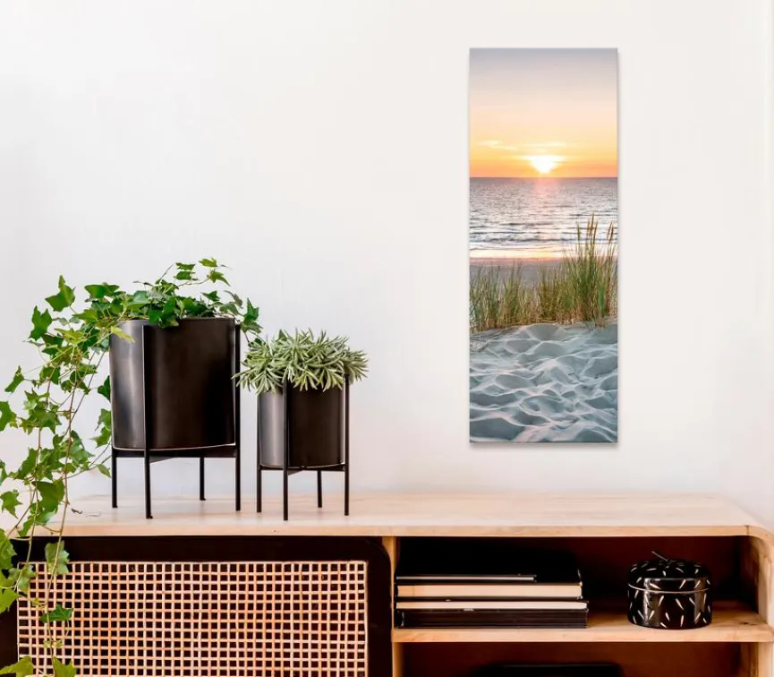 EUROART Wandbild 30 x 80 cm Beautiful Sunset IV