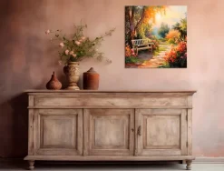 EUROART Bilder Ohne Rahmen|Wandbild 55 x 55 cm Beautiful Garden II