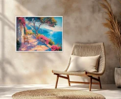 EUROART Bilder Mit Rahmen|Wandbild 60 x 80 cm Beautiful View I