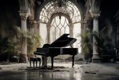 Sale Wandbild 80 x 120 cm Black Piano II Bilder Ohne Rahmen