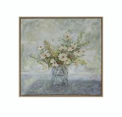 Wandbild 52,1 x 52,1 cm Blumenvase