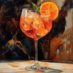 EUROART Wandbild 30 x 30 cm Colourful Cocktails X