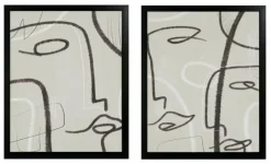 Wandbild 25 x 25 cm Faces