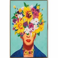 Discount Wandbild 62,5 x 82,5 cm Frauenkopf Bilder Mit Rahmen