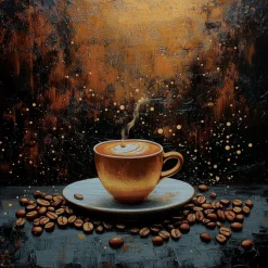 EUROART Bilder Ohne Rahmen|Wandbild 30 x 30 cm en Coffee