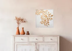 EUROART Wandbild 30 x 30 cm en Leaves VI